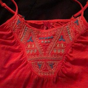 Belk orange/red shirt